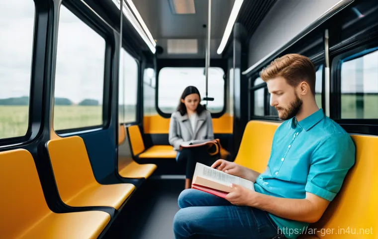 독일 대중교통 이용법 - **Prompt 2: Seamless Travel with Smart Mobility Apps**
    "A well-dressed young professional (of di...