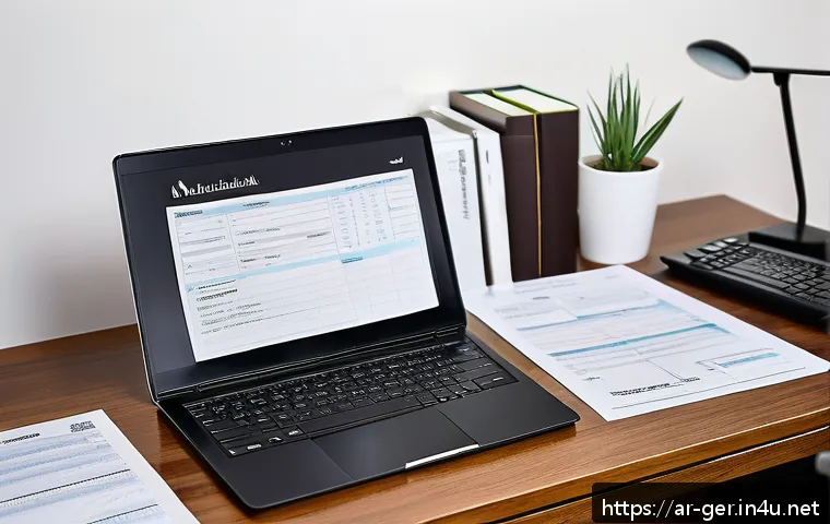 독일에서 세금 환급 받는 법 - A modern, well-organized home office scene for an Arabic-speaking professional preparing tax documen...